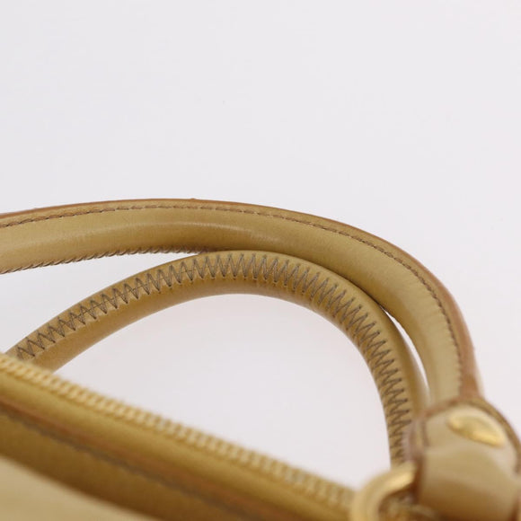 Miu Miu Hand Bag Leather 2way Yellow Gold Auth yk20904V