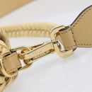 FENDI Mamma Baguette Shoulder Bag Raffia 2way Beige Gold Auth yk20905SAM-11