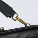 Miu Miu Shoulder Bag Leather Black Gold Auth yk20915V-18