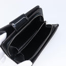 CHANEL Matelasse Wallet Patent Leather Black Silver CC Auth yk20916A-8