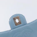 CHANEL Mini Matelasse Chain Shoulder Bag Sequin Blue Silver CC Auth yk20926M-20