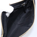 GUCCI GG Canvas Guccissima Pouch Leather Black Gold 428449 Auth yk20927M-17