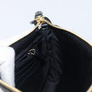 GUCCI GG Canvas Guccissima Pouch Leather Black Gold 428449 Auth yk20927M-18