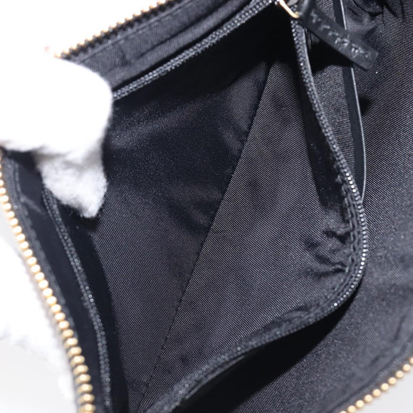 GUCCI GG Canvas Guccissima Pouch Leather Black Gold 428449 Auth yk20927M