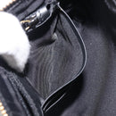 GUCCI GG Canvas Guccissima Pouch Leather Black Gold 428449 Auth yk20927M-22