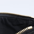 GUCCI GG Canvas Guccissima Pouch Leather Black Gold 428449 Auth yk20927M-23