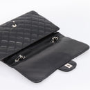CHANEL Matelasse 30 Chain Shoulder Bag Lamb Skin Black Silver CC Auth yk20928V-18