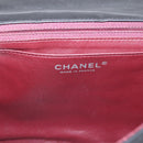 CHANEL Matelasse 30 Chain Shoulder Bag Lamb Skin Black Silver CC Auth yk20928V-19