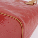 LOUIS VUITTON Monogram Vernis Houston Bag Fran Boise M9135F LV Auth yk20933SAM-15