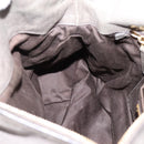 Miu Miu Hand Bag Leather 2way Gray Gold Auth yk20941M-22