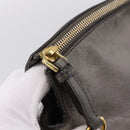 Miu Miu Hand Bag Leather 2way Gray Gold Auth yk20941M-8
