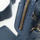 BALENCIAGA The Giant Town Hand Bag Leather 2way Blue Gold 285434 Auth yk20947M-17