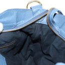 BALENCIAGA The Giant Town Hand Bag Leather 2way Blue Gold 285434 Auth yk20947M-23