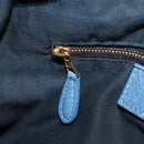 BALENCIAGA The Giant Town Hand Bag Leather 2way Blue Gold 285434 Auth yk20947M-25