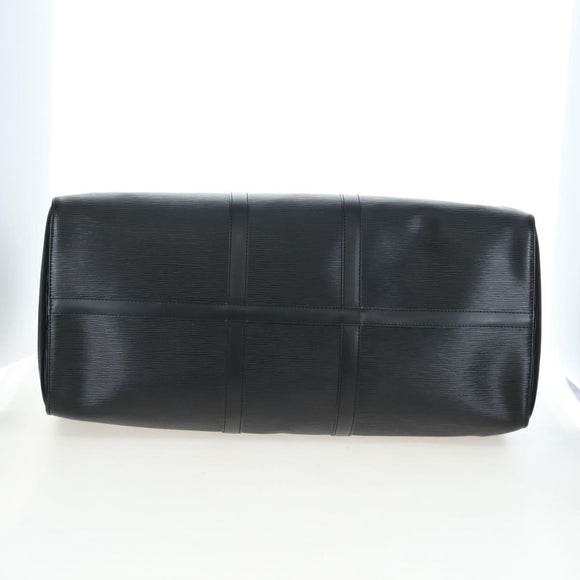 LOUIS VUITTON Epi Keepall 55 Boston Bag Noir M42952 LV Auth yk20950SAV