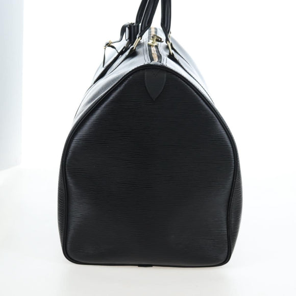 LOUIS VUITTON Epi Keepall 55 Boston Bag Noir M42952 LV Auth yk20950SAV