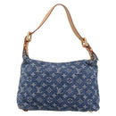 LOUIS VUITTON Monogram Denim Buggy PM Shoulder Bag Blue M95049 LV Auth yk20952V-3