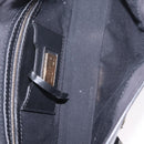 FENDI Mamma Baguette Studs Rhinestones Leather Black Gold 8BR600 Auth yk20953SM-29