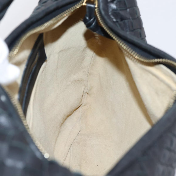 BOTTEGA VENETA INTRECCIATO Hobo Shoulder Bag Leather 115653 Auth yk20954SAV