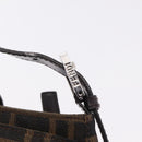 FENDI Zucca Canvas Shoulder Bag Brown Silver Auth yk20957SAV-17