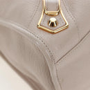 BALENCIAGA Metallic Edge City Hand Bag Leather 2way Beige 390154 Auth yk20959SAM-17