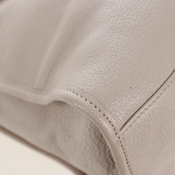 BALENCIAGA Metallic Edge City Hand Bag Leather 2way Beige 390154 Auth yk20959SAM