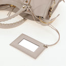 BALENCIAGA Metallic Edge City Hand Bag Leather 2way Beige 390154 Auth yk20959SAM-21
