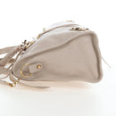 BALENCIAGA Metallic Edge City Hand Bag Leather 2way Beige 390154 Auth yk20959SAM-3