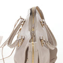 BALENCIAGA Metallic Edge City Hand Bag Leather 2way Beige 390154 Auth yk20959SAM-7