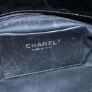CHANEL Matelasse Mademoiselle Bowling Bag Patent Black Silver CC Auth yk20960V-21