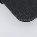 Chrome Hearts Glasses Case Leather Black Silver Auth yk20961M-11