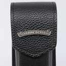 Chrome Hearts Glasses Case Leather Black Silver Auth yk20961M-13