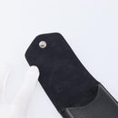 Chrome Hearts Glasses Case Leather Black Silver Auth yk20961M-15