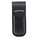 Chrome Hearts Glasses Case Leather Black Silver Auth yk20961M-2