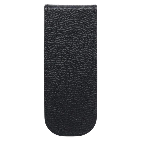 Chrome Hearts Glasses Case Leather Black Silver Auth yk20961M