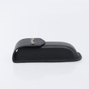Chrome Hearts Glasses Case Leather Black Silver Auth yk20961M-5
