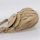 Miu Miu Matelasse Shoulder Bag Leather 2way Beige Gold Auth yk20963V-4