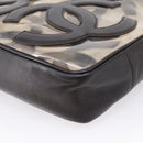 CHANEL Triple Coco Chain Shoulder Bag Leather Black Gold CC Auth yk20964V-9