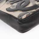 CHANEL Triple Coco Chain Shoulder Bag Leather Black Gold CC Auth yk20964V-14
