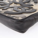 CHANEL Triple Coco Chain Shoulder Bag Leather Black Gold CC Auth yk20964V-15