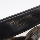 CHANEL Triple Coco Chain Shoulder Bag Leather Black Gold CC Auth yk20964V-10