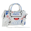 Balenciaga Graffiti Classic Mini City Bag Leather 2way 300295 Auth yk20965SAM-1