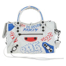 Balenciaga Graffiti Classic Mini City Bag Leather 2way 300295 Auth yk20965SAM-2