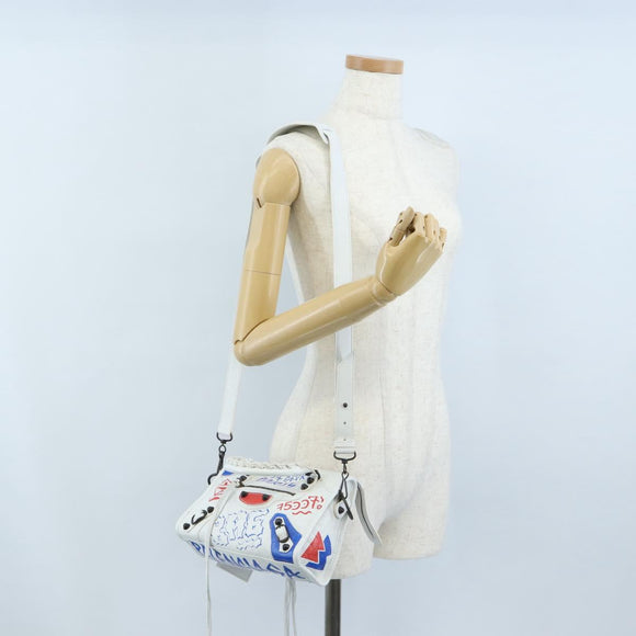 Balenciaga Graffiti Classic Mini City Bag Leather 2way 300295 Auth yk20965SAM
