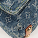 LOUIS VUITTON Monogram Denim Buggy PM Bag Blue M95049 LV Auth yk20968SAM-13