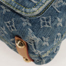 LOUIS VUITTON Monogram Denim Buggy PM Bag Blue M95049 LV Auth yk20968SAM-14