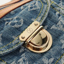 LOUIS VUITTON Monogram Denim Buggy PM Bag Blue M95049 LV Auth yk20968SAM-17