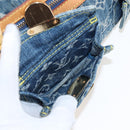 LOUIS VUITTON Monogram Denim Buggy PM Bag Blue M95049 LV Auth yk20968SAM-18