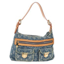 LOUIS VUITTON Monogram Denim Buggy PM Bag Blue M95049 LV Auth yk20968SAM-1