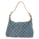 LOUIS VUITTON Monogram Denim Buggy PM Bag Blue M95049 LV Auth yk20968SAM-3